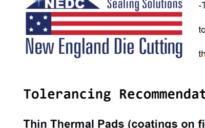 Tolerancing for Thermal Pads | Thickness, Diameter, Linear Dimensions